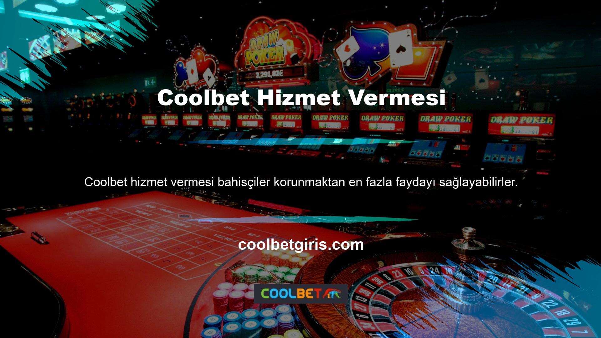 Sonuç olarak, Coolbet Betting casino için güvenlik önlemleri sağlar